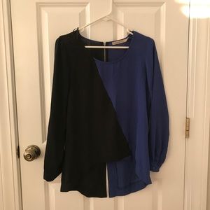 Color block blouse